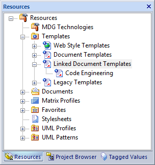 ResourceView-Linked Document Templates